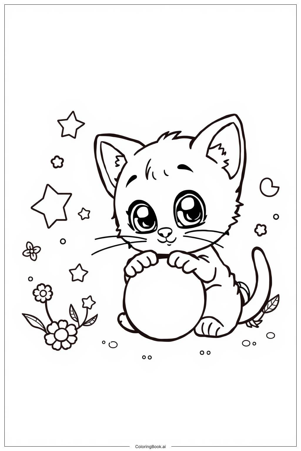 43 Kitten Coloring Pages Free PDF PNG Printables 