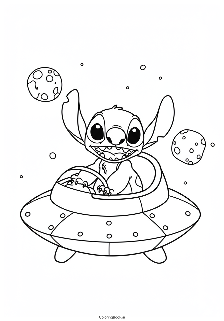  stitch Coloring Page 
