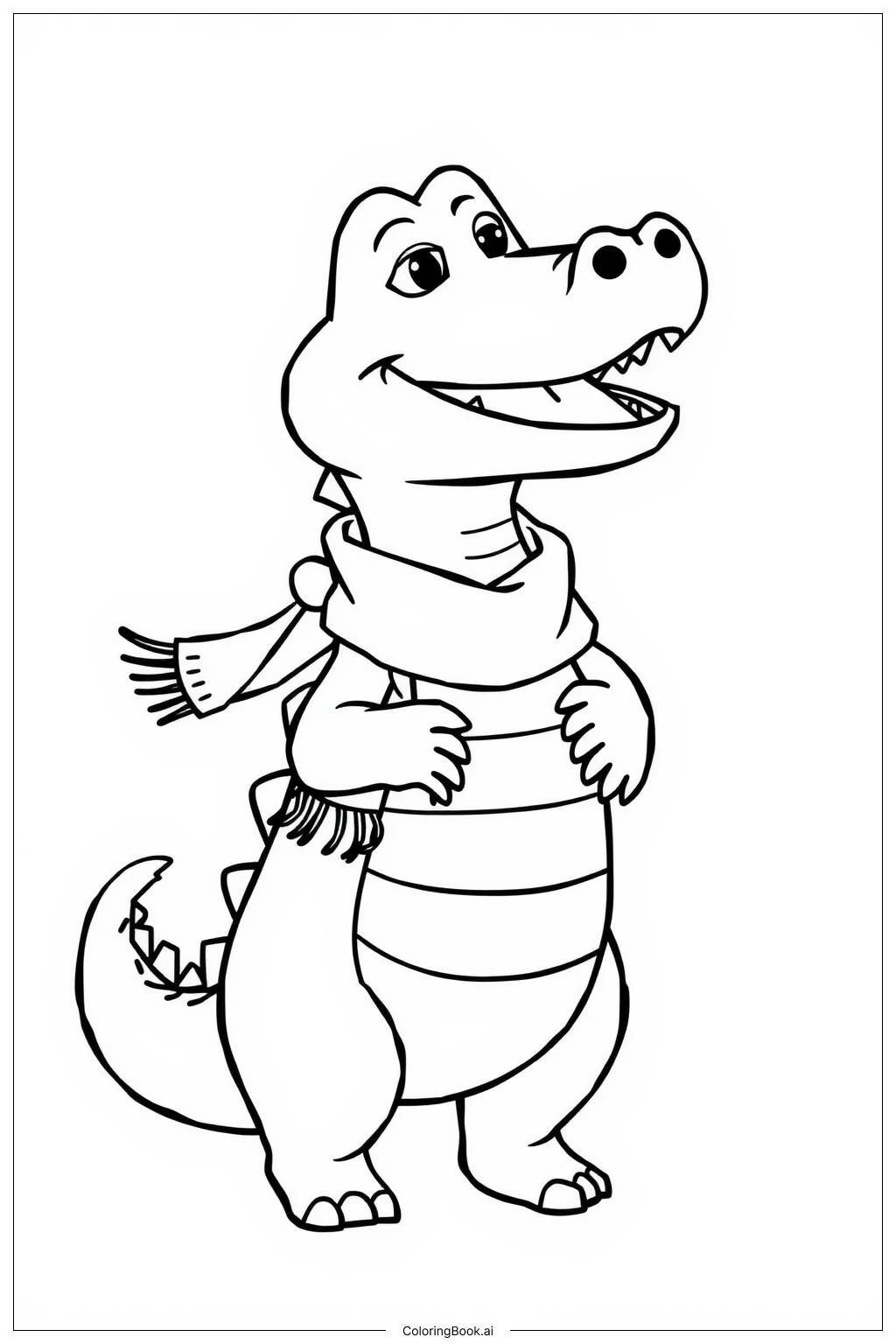  Lyle Lyle Crocodile Singing Joyfully Coloring Page 