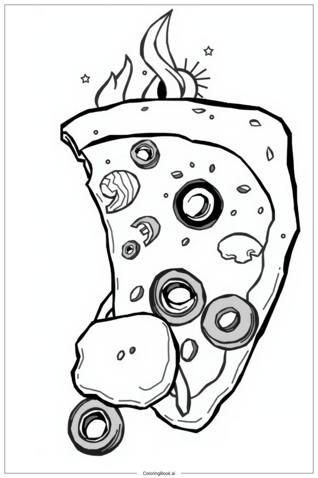  Pizza Slice Coloring Page Coloring Page 