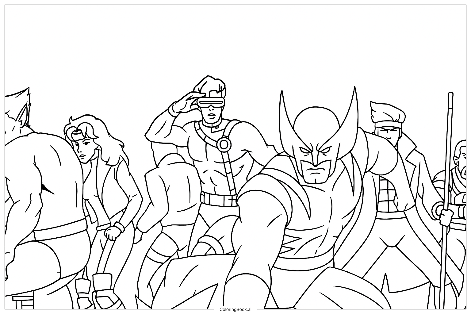 Equipo de X-Men en Formación