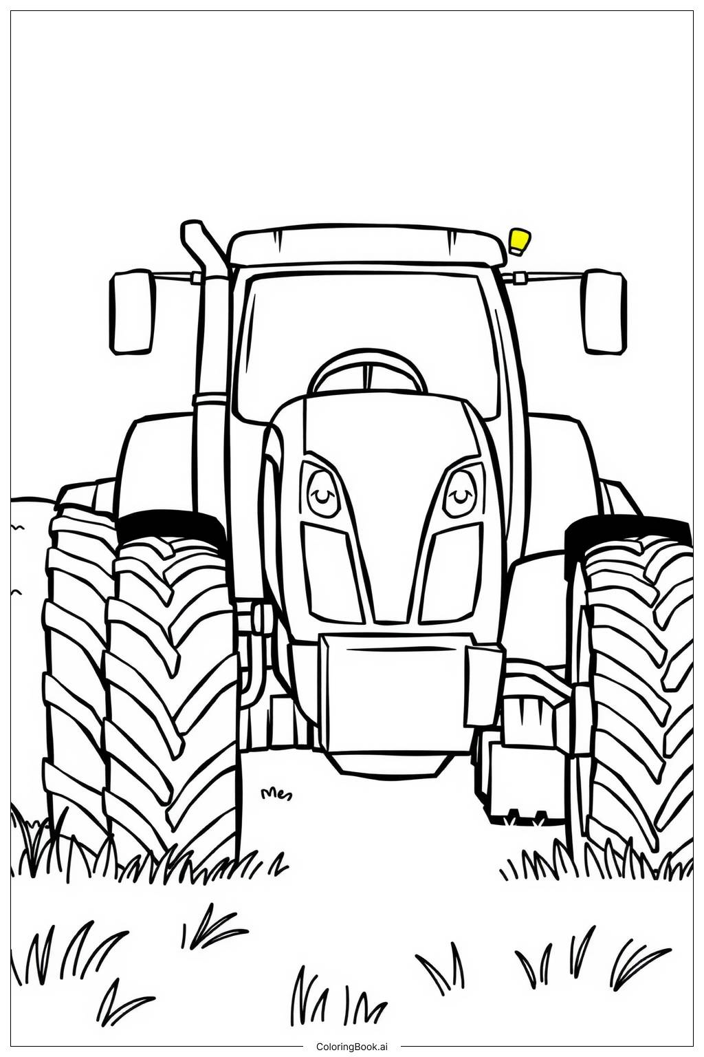  Case Tractor Power Coloring Page 