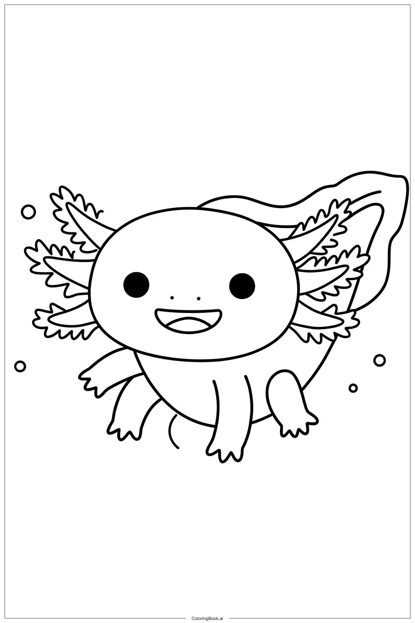 Axolotl Coloring Pages Free Printable 2025 