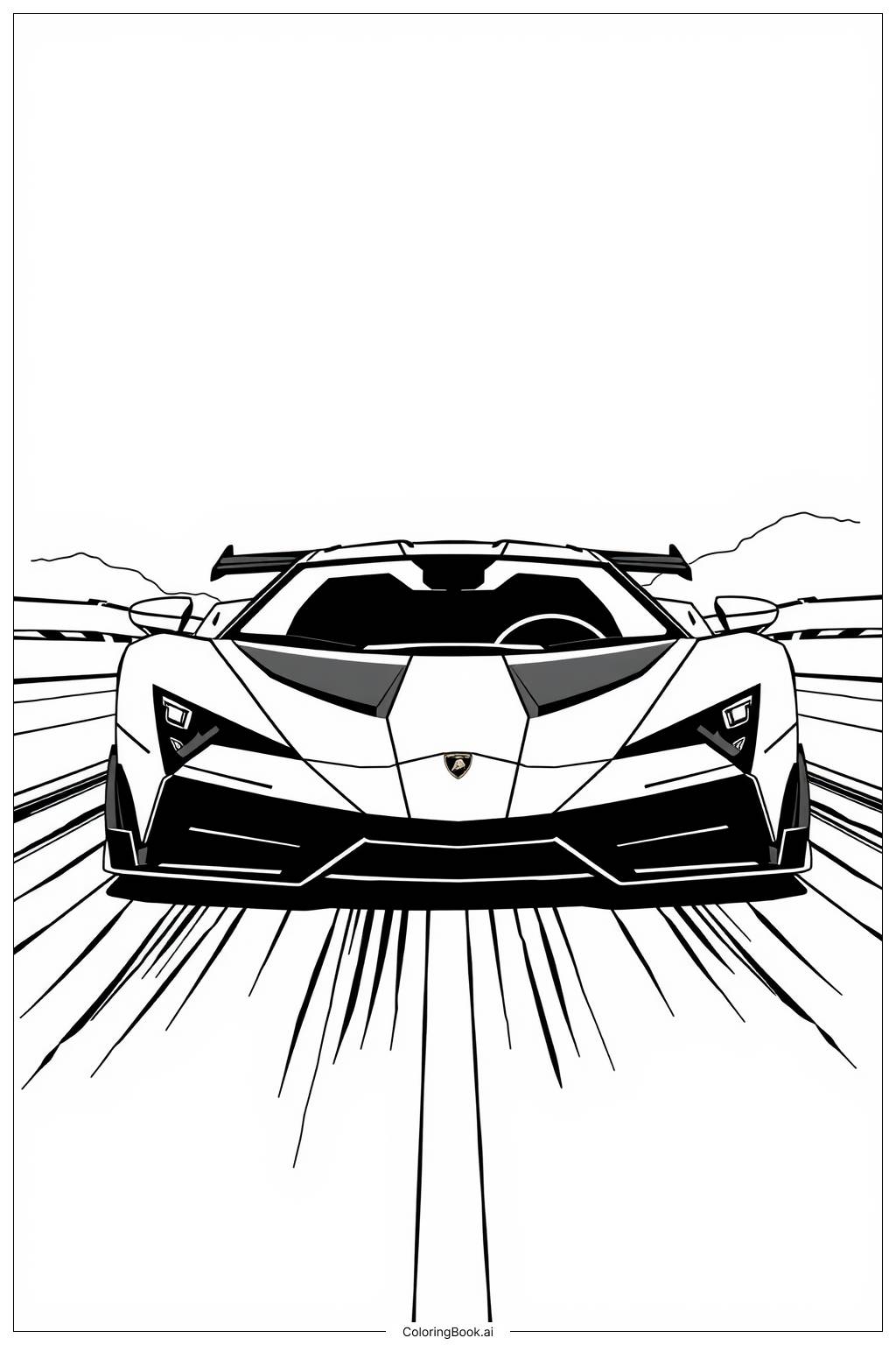  Urus Extreme Off-Road Challenge Coloring Page 