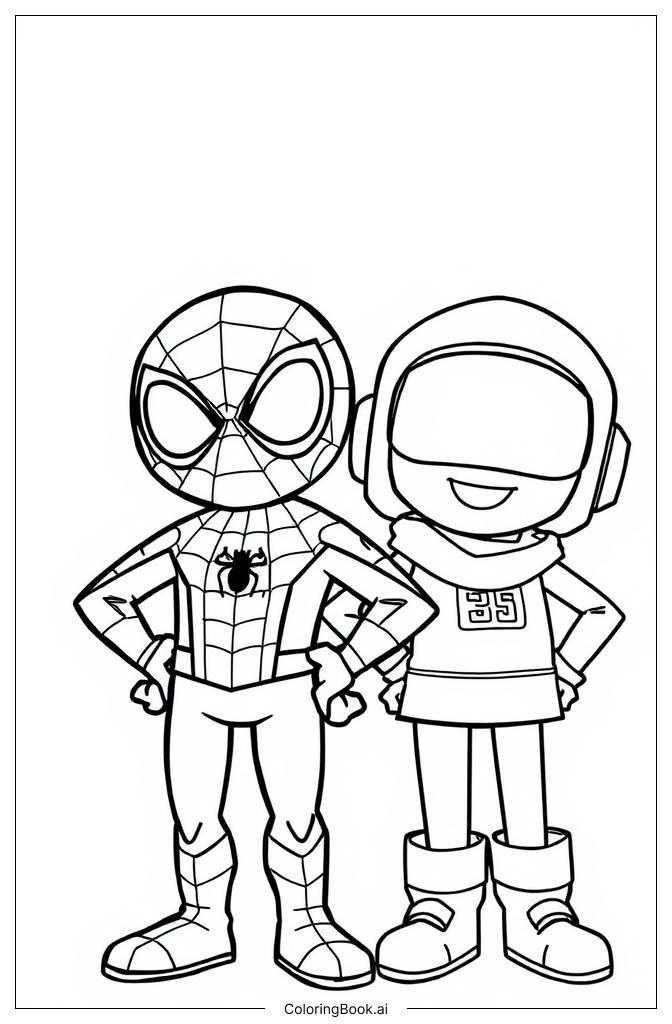  Spider-Man Among Us Coloring Page 