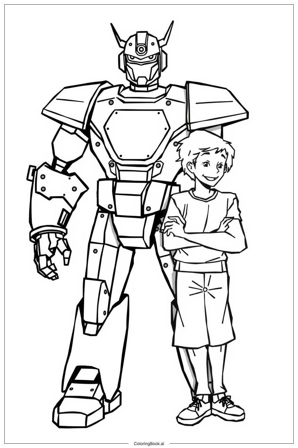 desenho para colorir do transformers