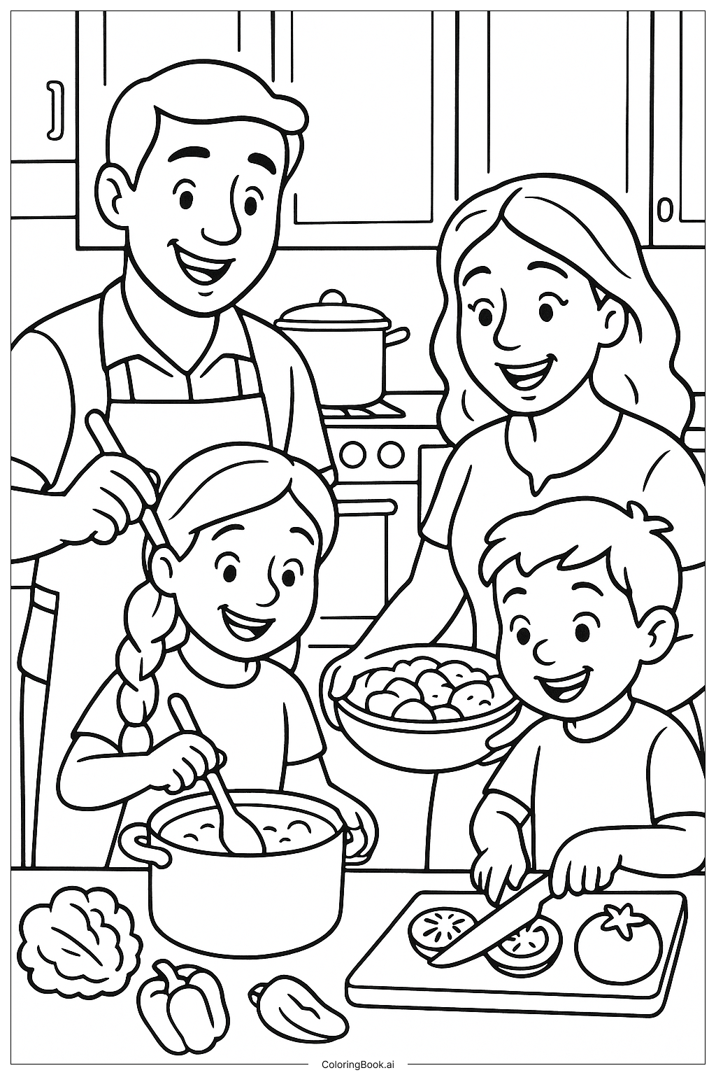  Gemeinsam Kochen zum Monat des hispanischen Erbes Ausmalseite 