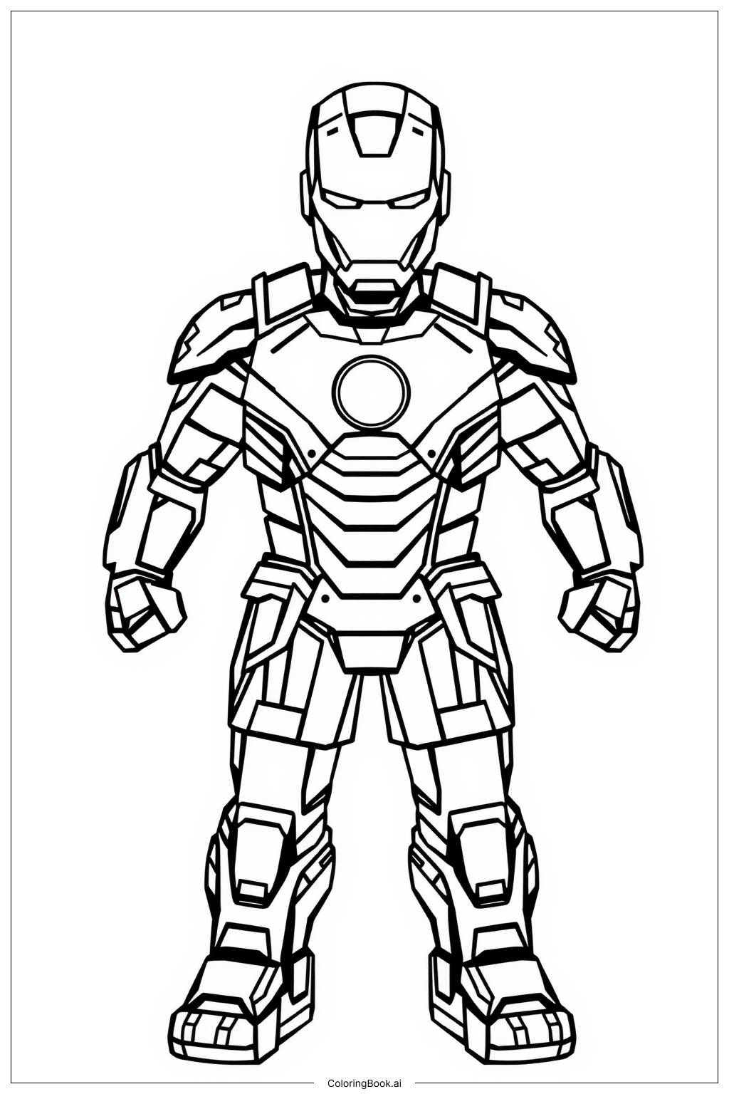  Iron Man's Journey of Self-Discovery Coloring Page 