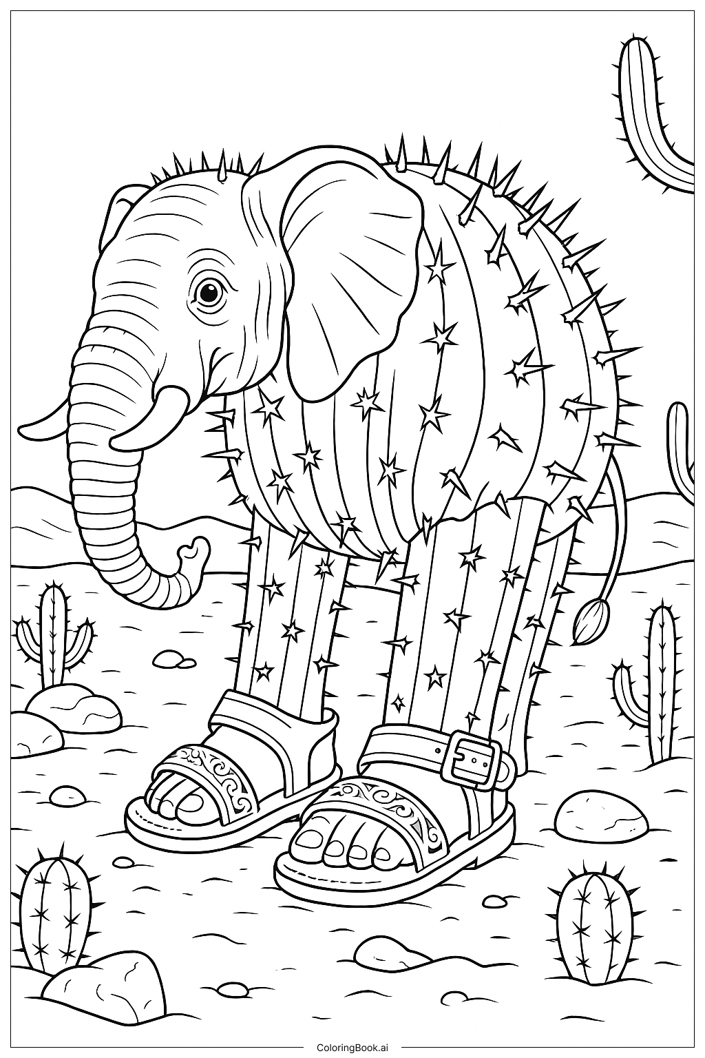 Lirilì Larilà Standing Coloring Page