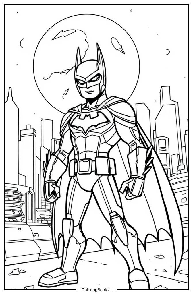  Page de coloriage Batman Beyond 