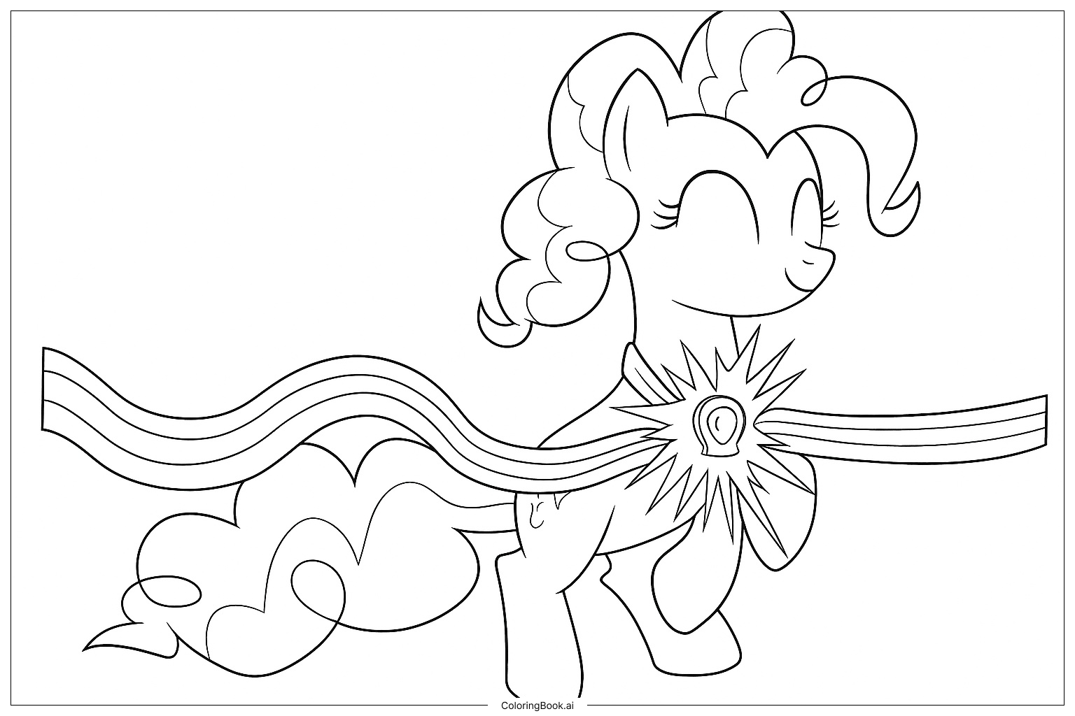  Trang tô màu Pinkie Pie Chi Tiết 