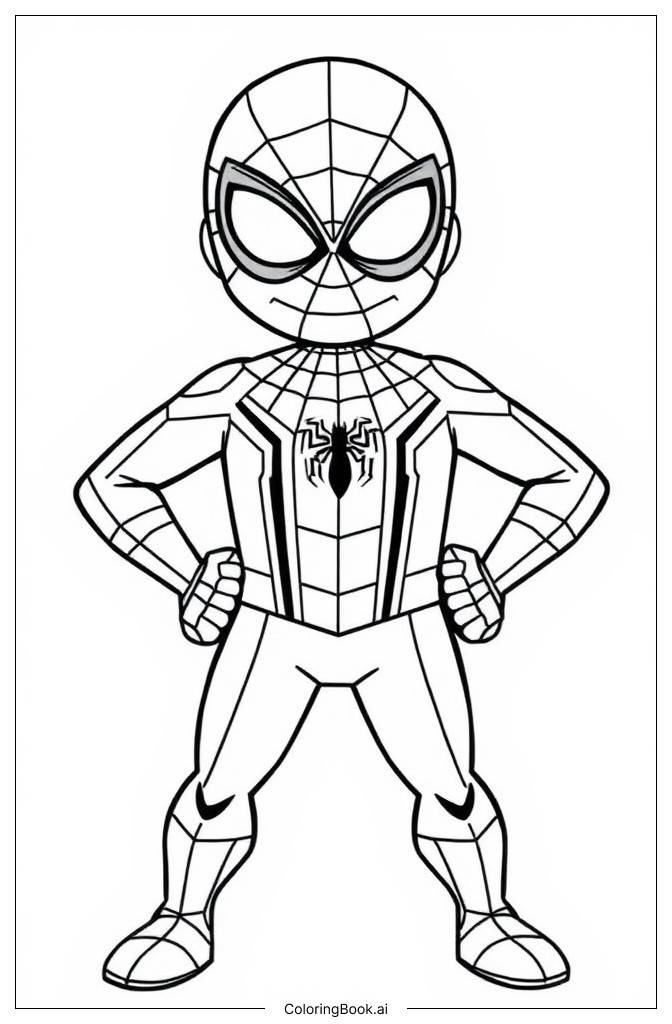  Página para colorear de Spider-Man Homecoming 