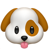 Jolie tête de chien cartoon idéale pour les pages à colorier