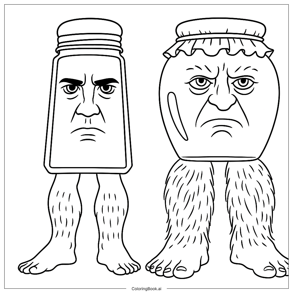  Garamararamararaman dan Madudungdung tak tuntung perkuntung Coloring Page 