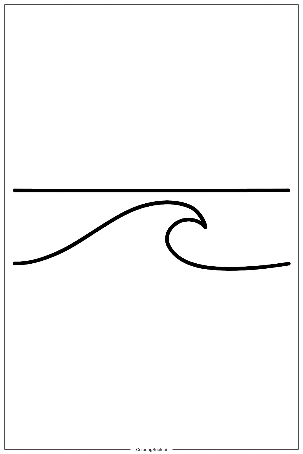  海洋地平线填色页 