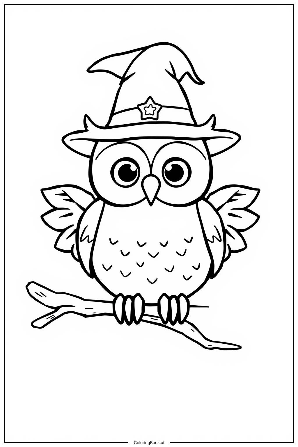  Halloween Owl Coloring Page 