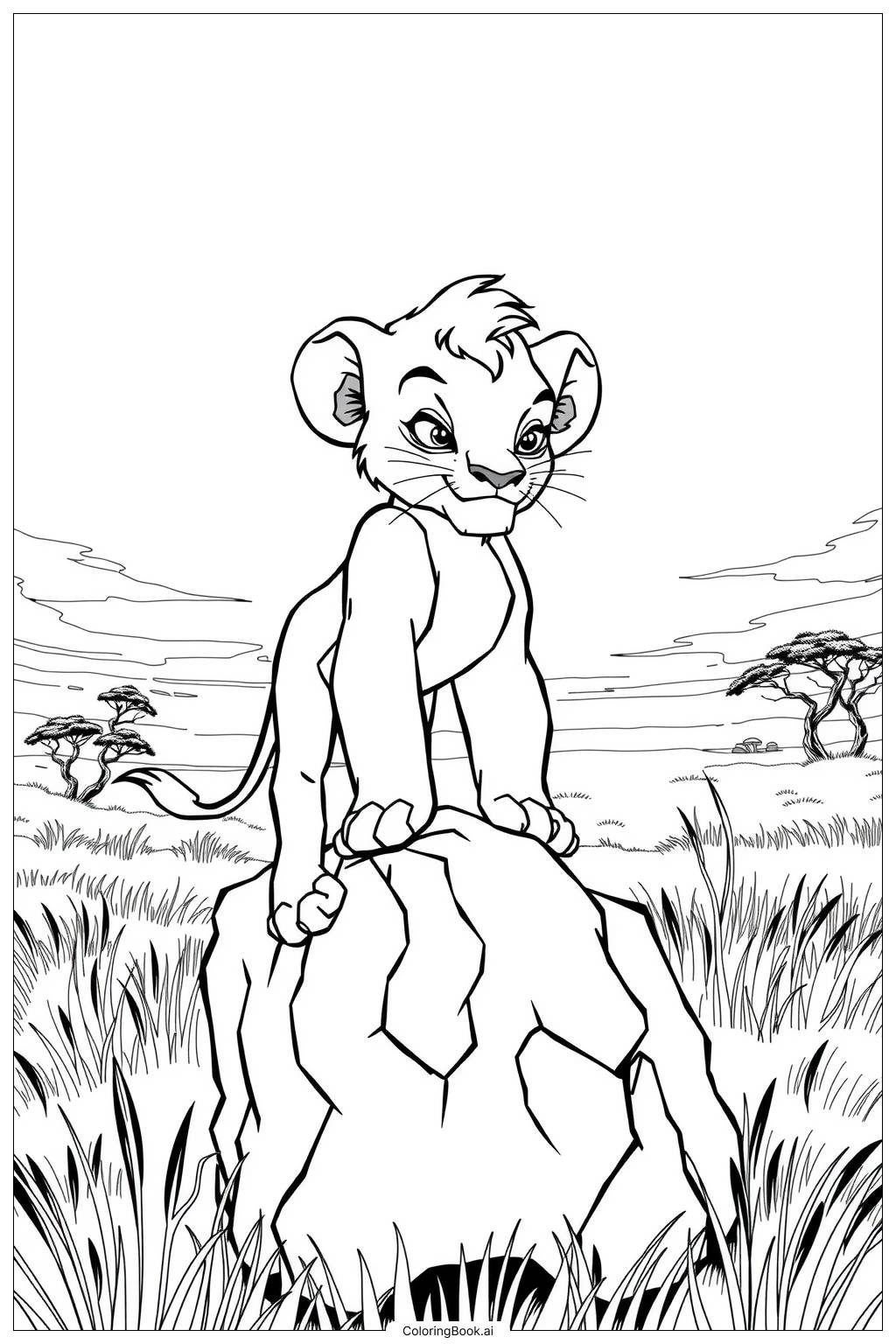  lion king Coloring Page 