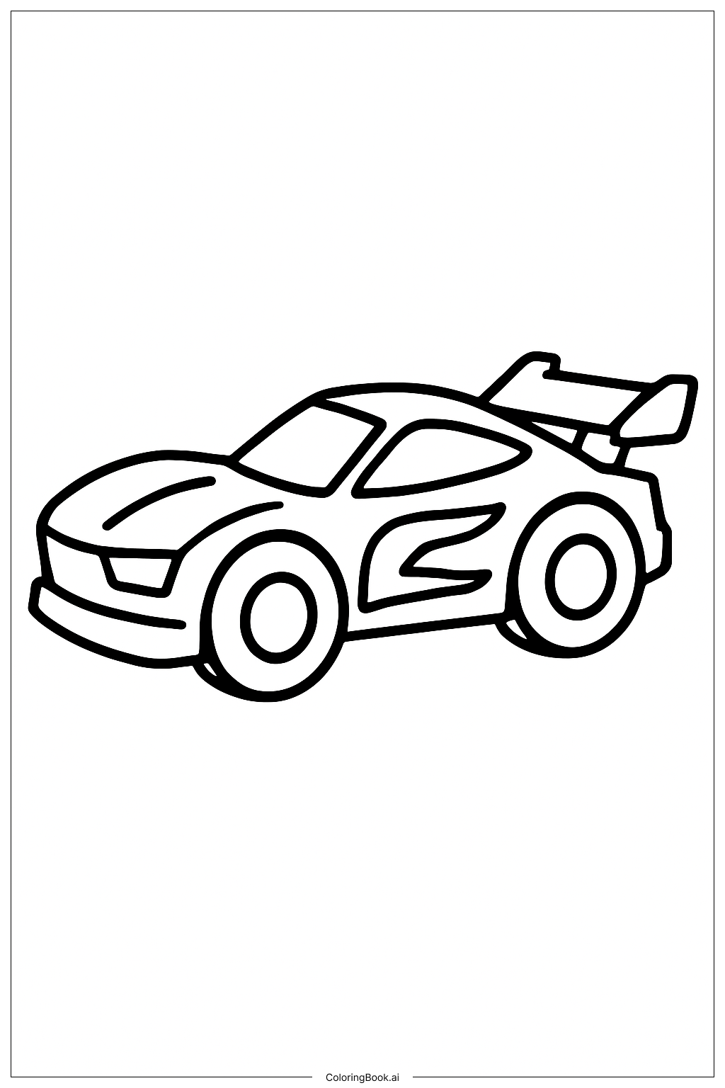  My First Hot Wheels Car Coloring Page 