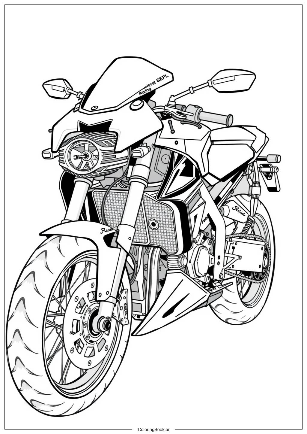 47 Motorcycle Coloring Pages Free PDF PNG Printables 