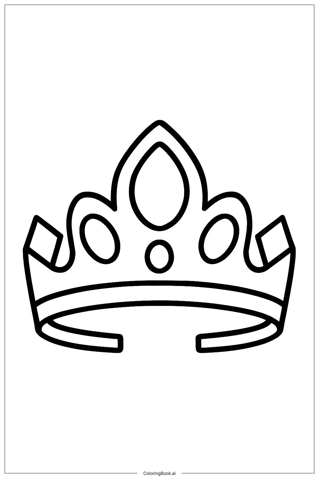  Página para colorear de La Diadema Brillante de Cenicienta 