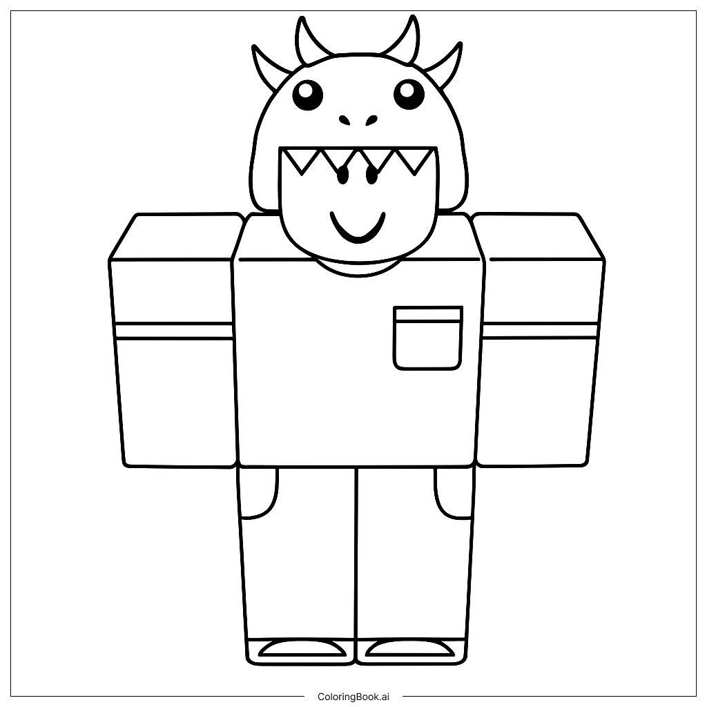 Page de coloriage Dino Kid