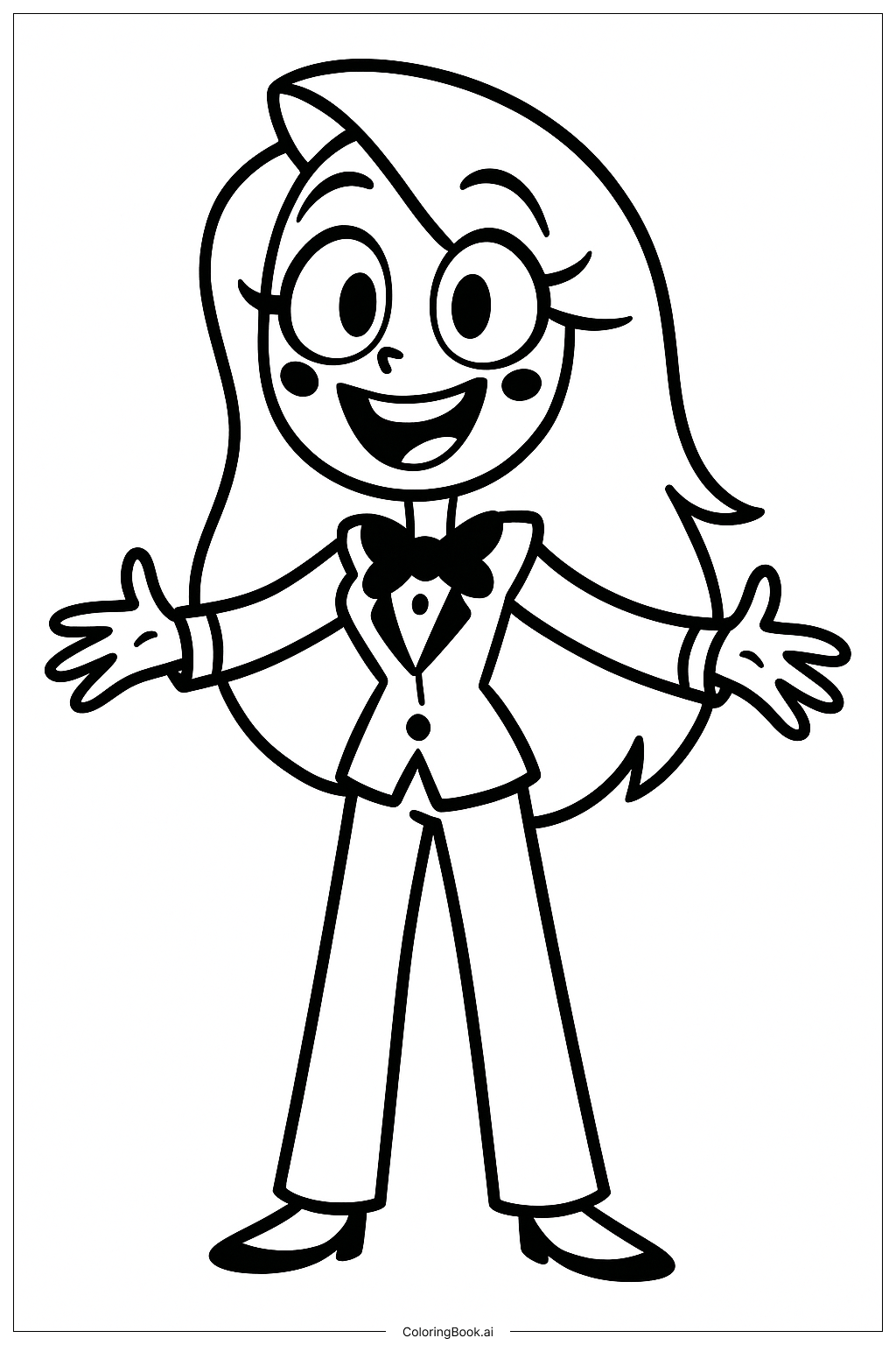 해즈빈 호텔의 명랑한 찰리 색칠공부 페이지