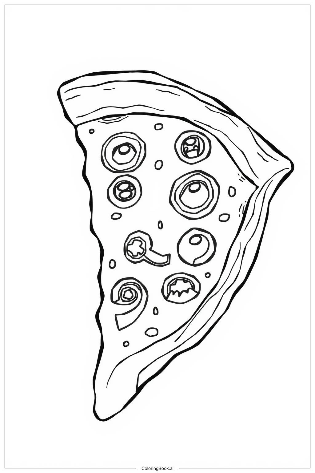  Pizza Slice Coloring Page-2 Coloring Page 