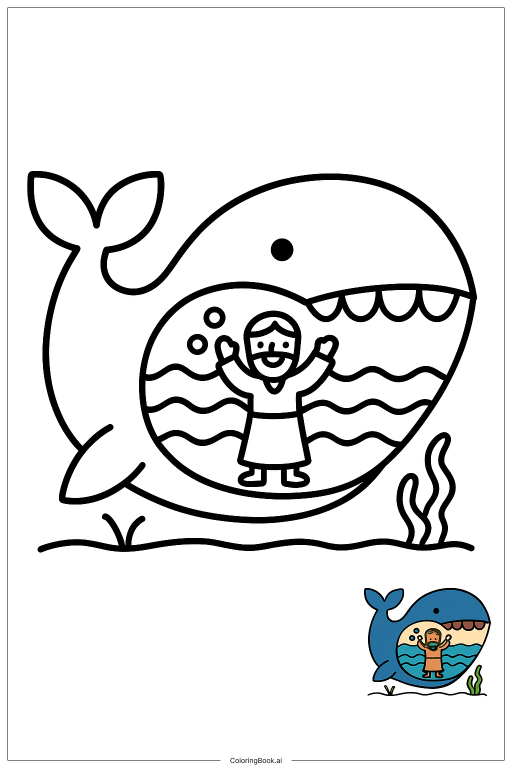 Bible Adam And Eve Garden Coloring Page (Free PDF\u0026PNG Printable), image size:1024x1536