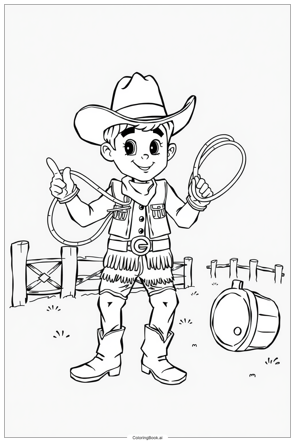 Desenhos De Palhaco De Rodeio Para Colorir