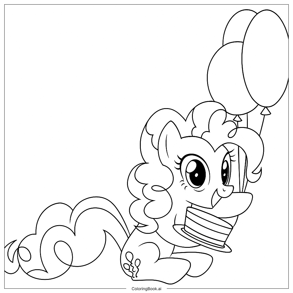  Trang tô màu Pinkie Pie Chi Tiết 