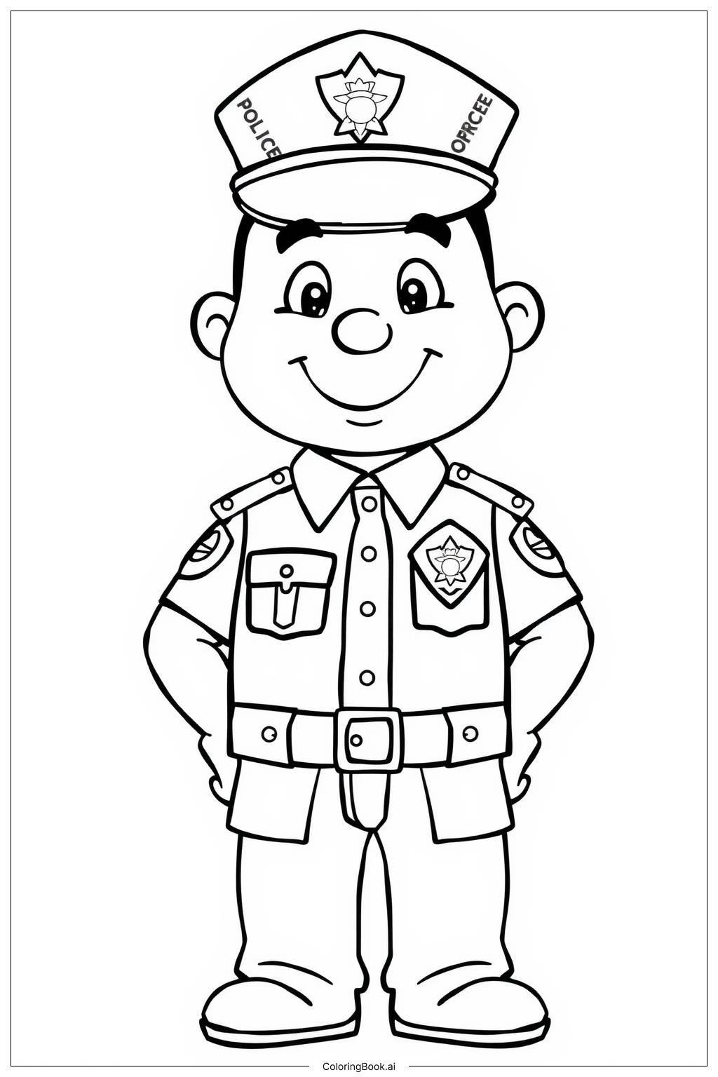  Police Stories of Courage and Service Coloring Page 