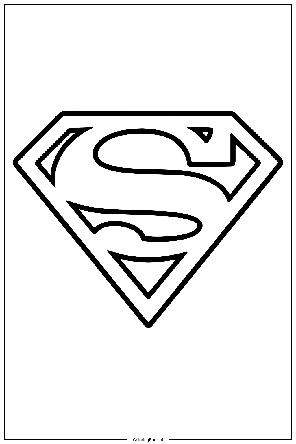El clásico logo de Superman