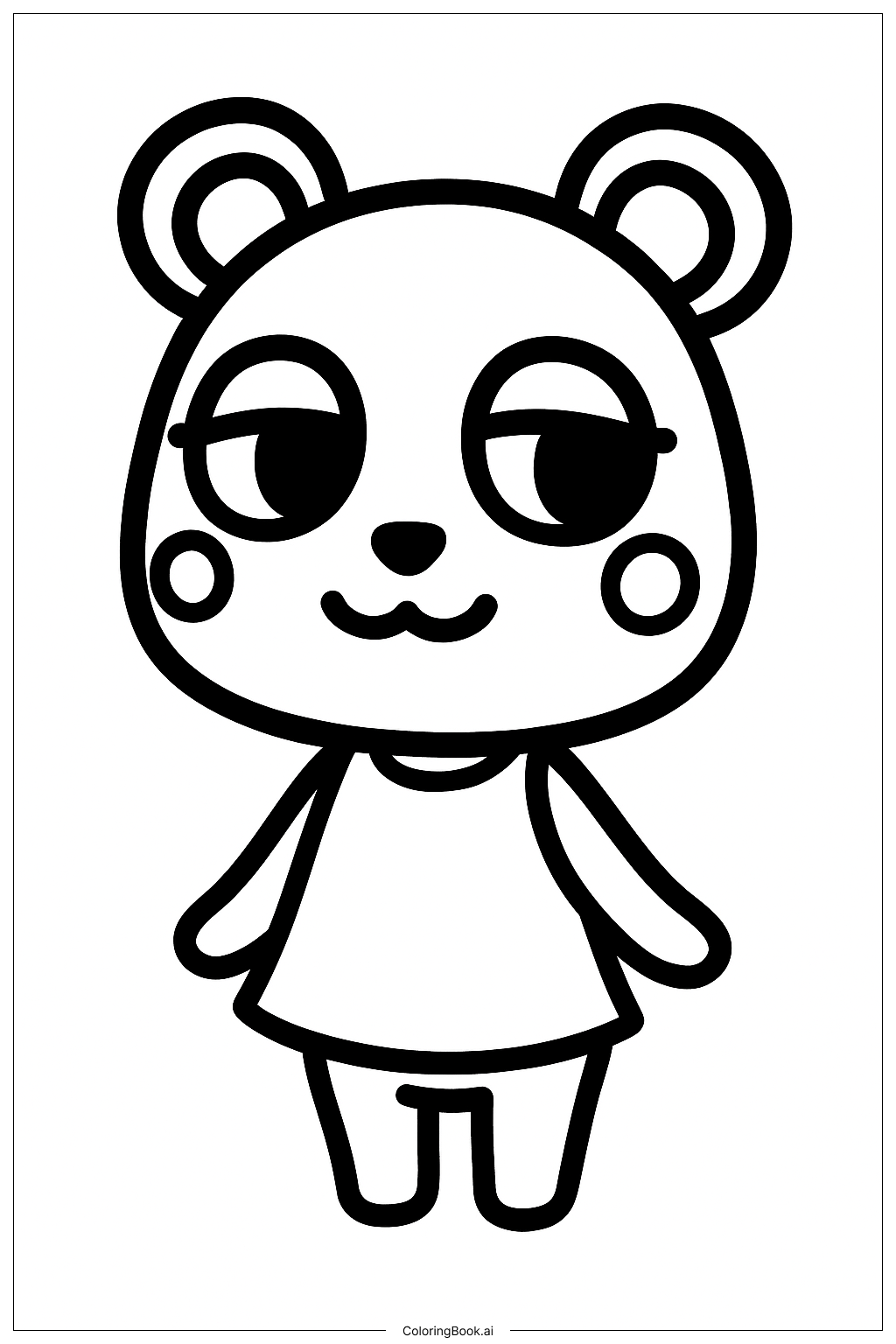  Animal Crossing Dorfbewohnerin Judy sieht niedlich aus Ausmalseite 
