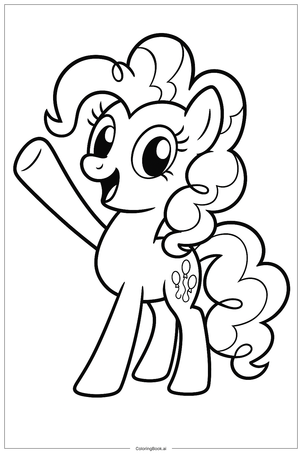 Pinkie Pie Hân Hoan Vẫy Tay