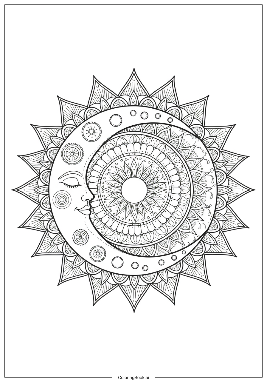 Mindfulness Sun And Moon Mandala