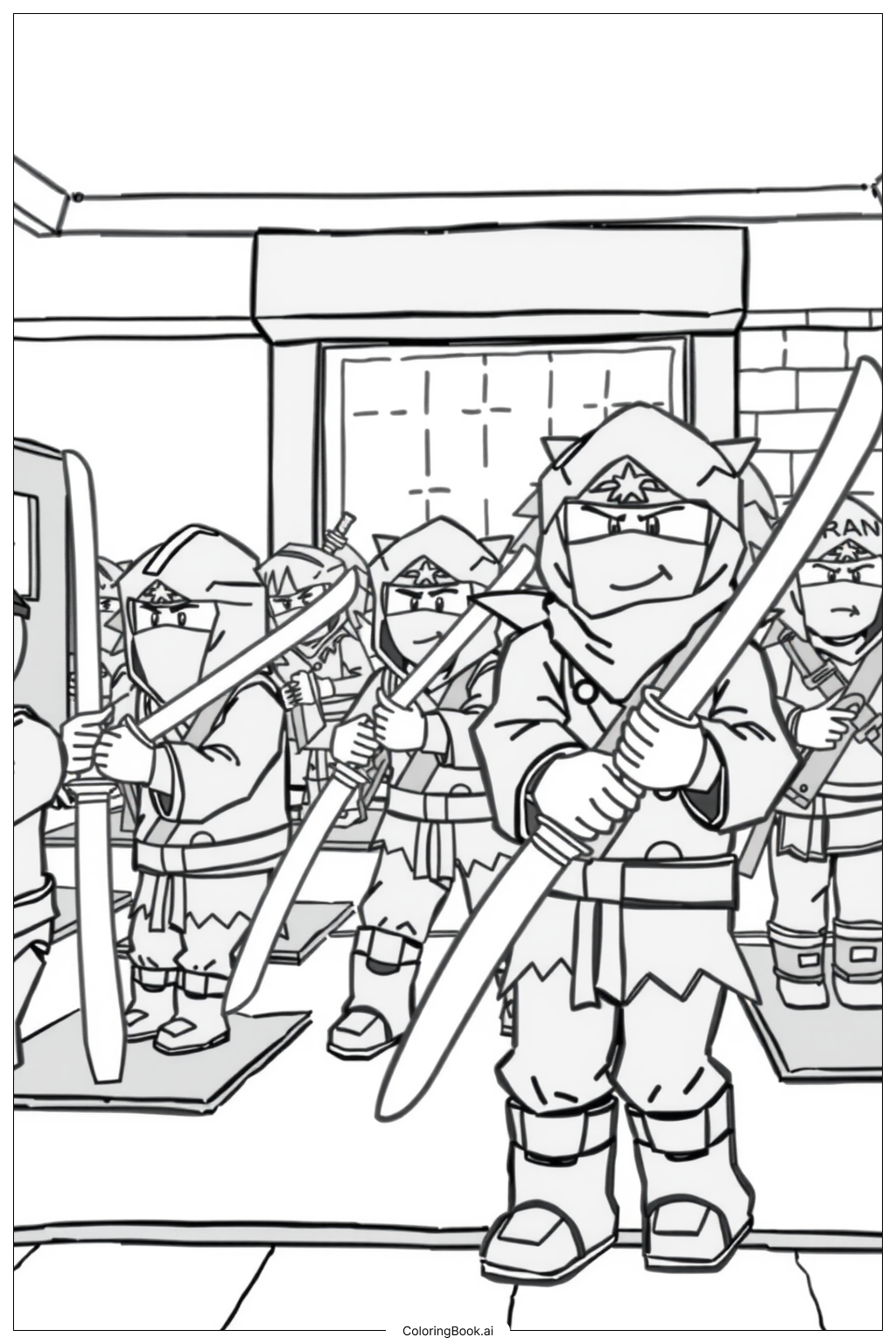 로블록스 색칠공부 34장 (무료 PDF・PNG 출력)