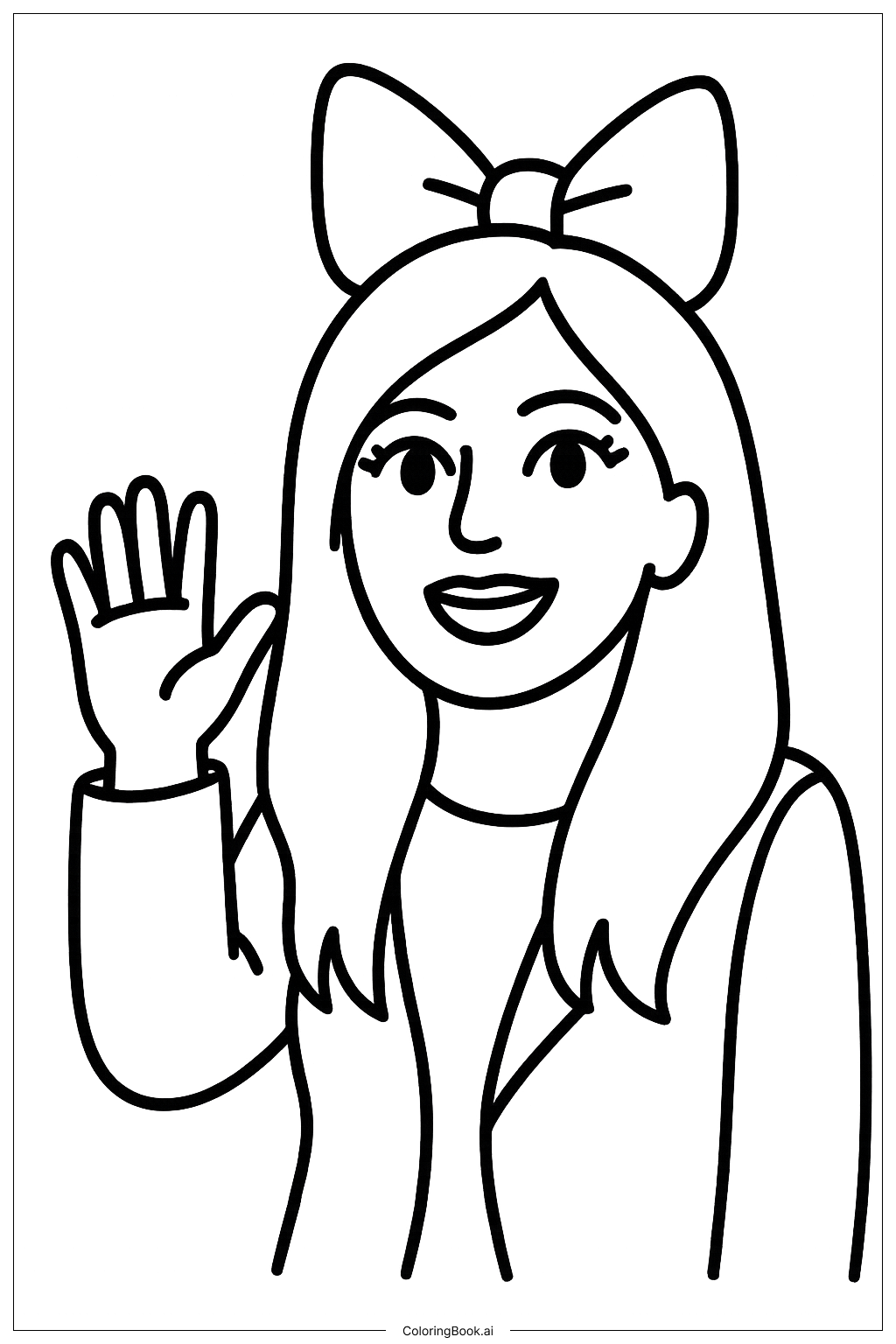  Lady Gaga Waving To Fans Coloring Page 