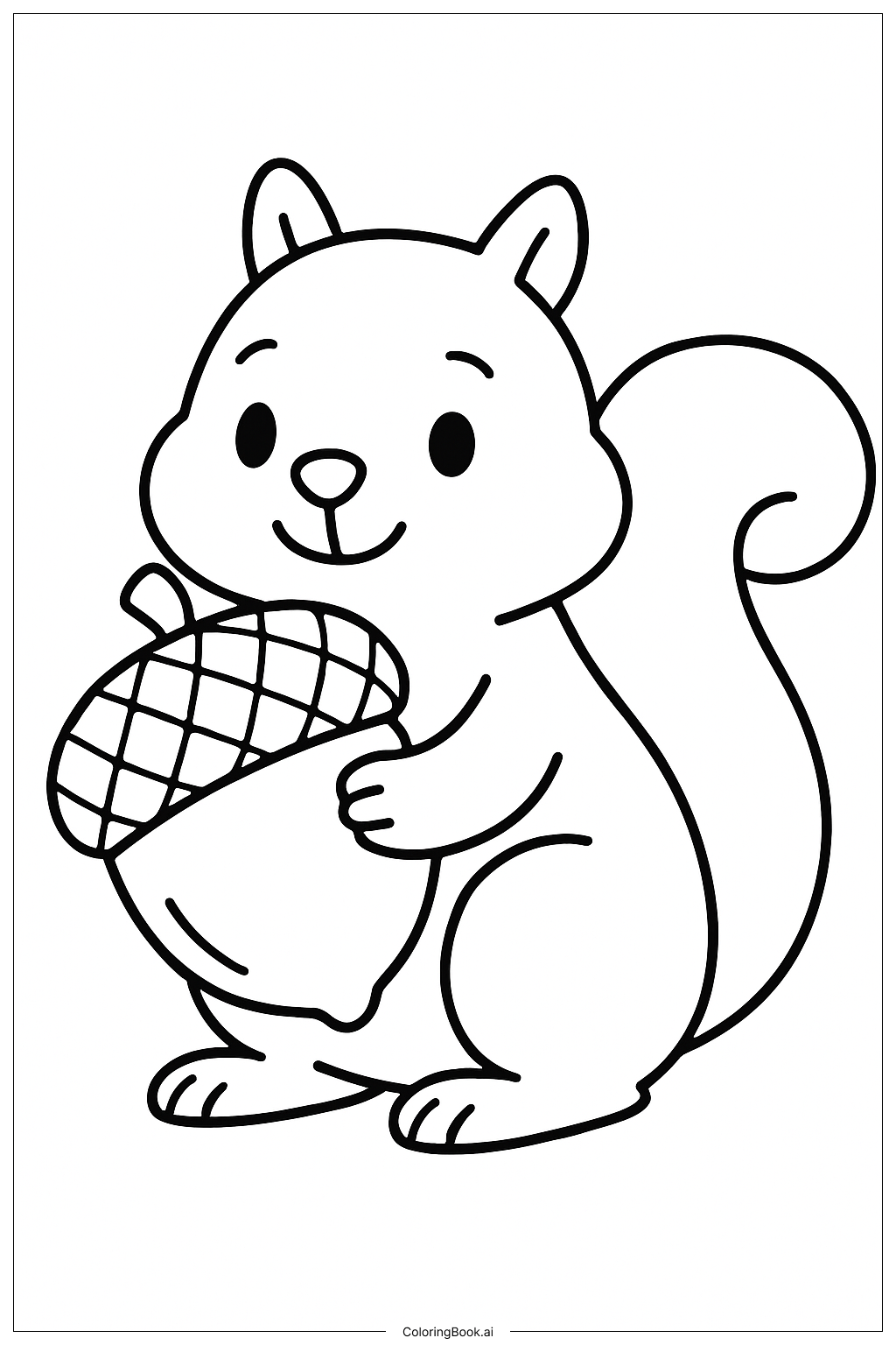 La bellota de Acción de Gracias de la Ardilla