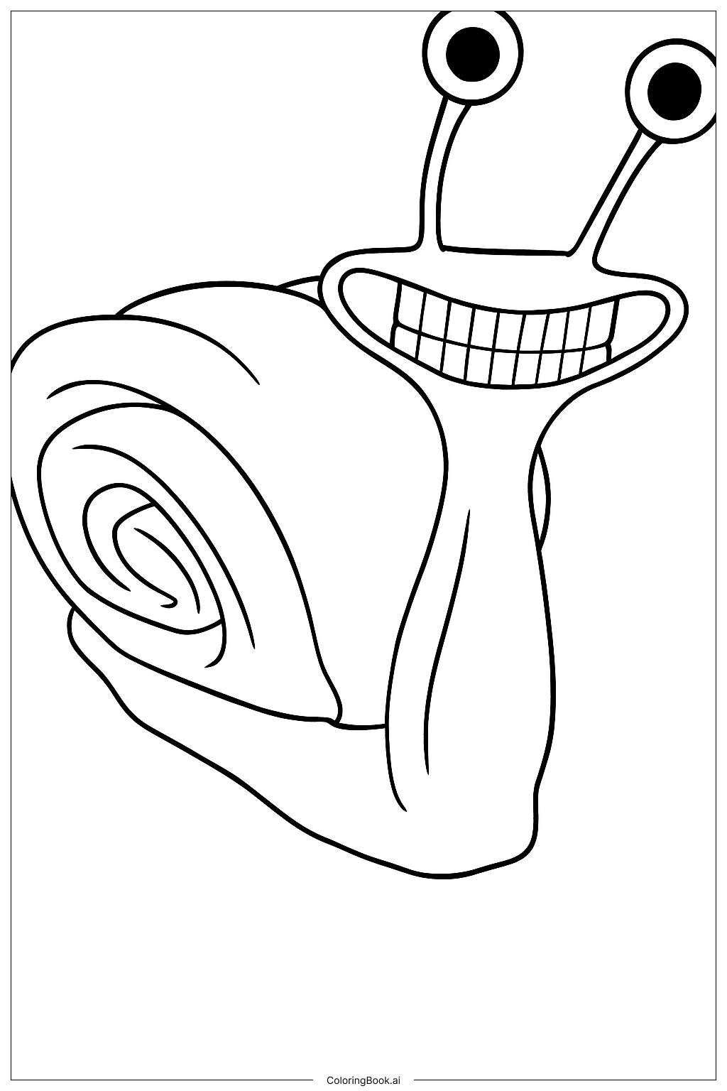  Página para colorear de Slow Seline 