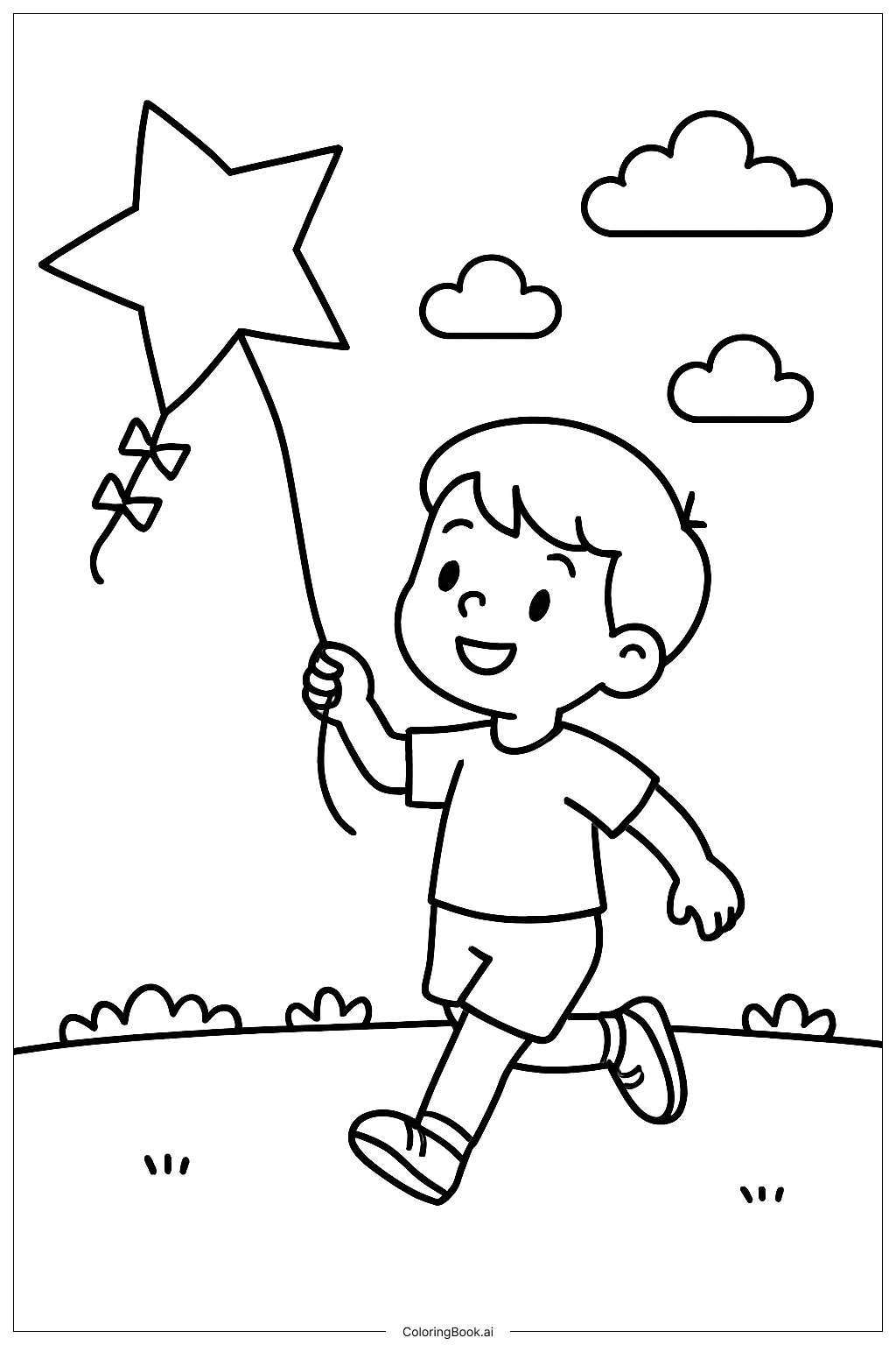 Página de Colorir Pipa de 4 de Julho (PDF \u0026 PNG Imprimíveis Grátis), image size:1024x1536