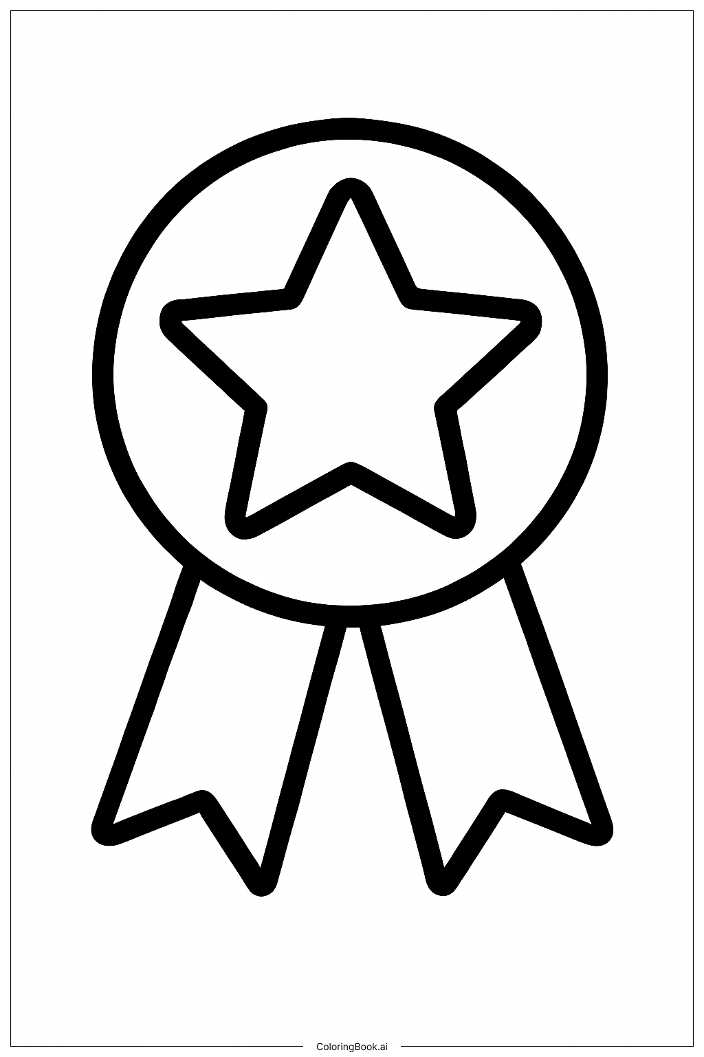  7月4日星形徽章填色页 