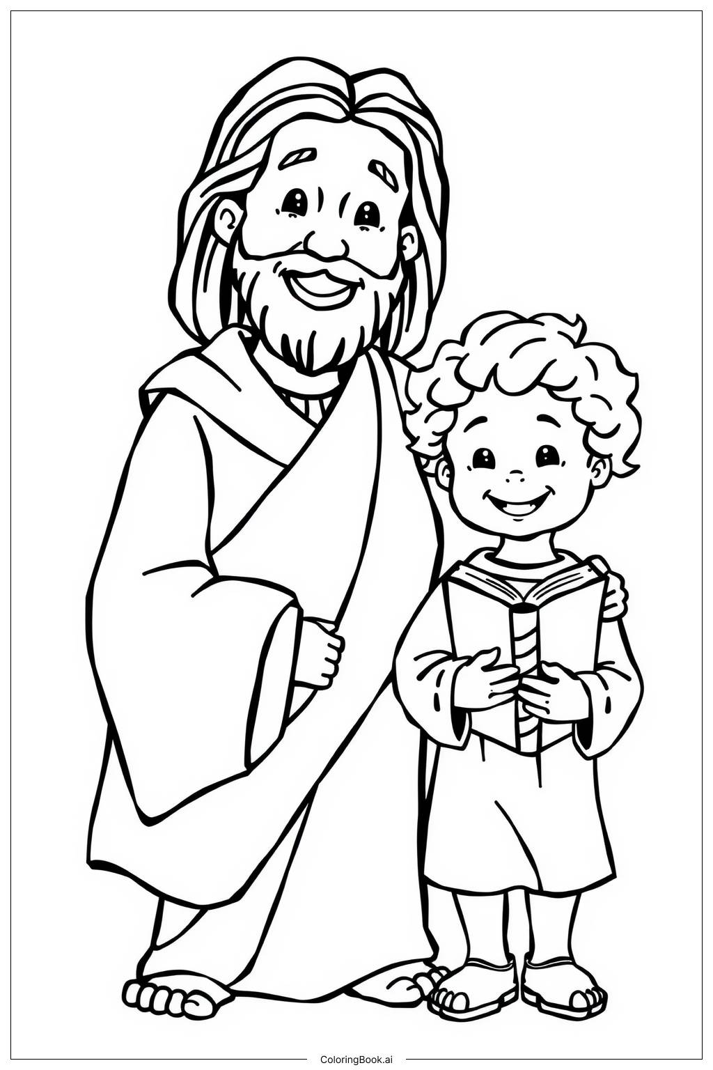  Beginners Learning the Bible Stories Coloring Page 