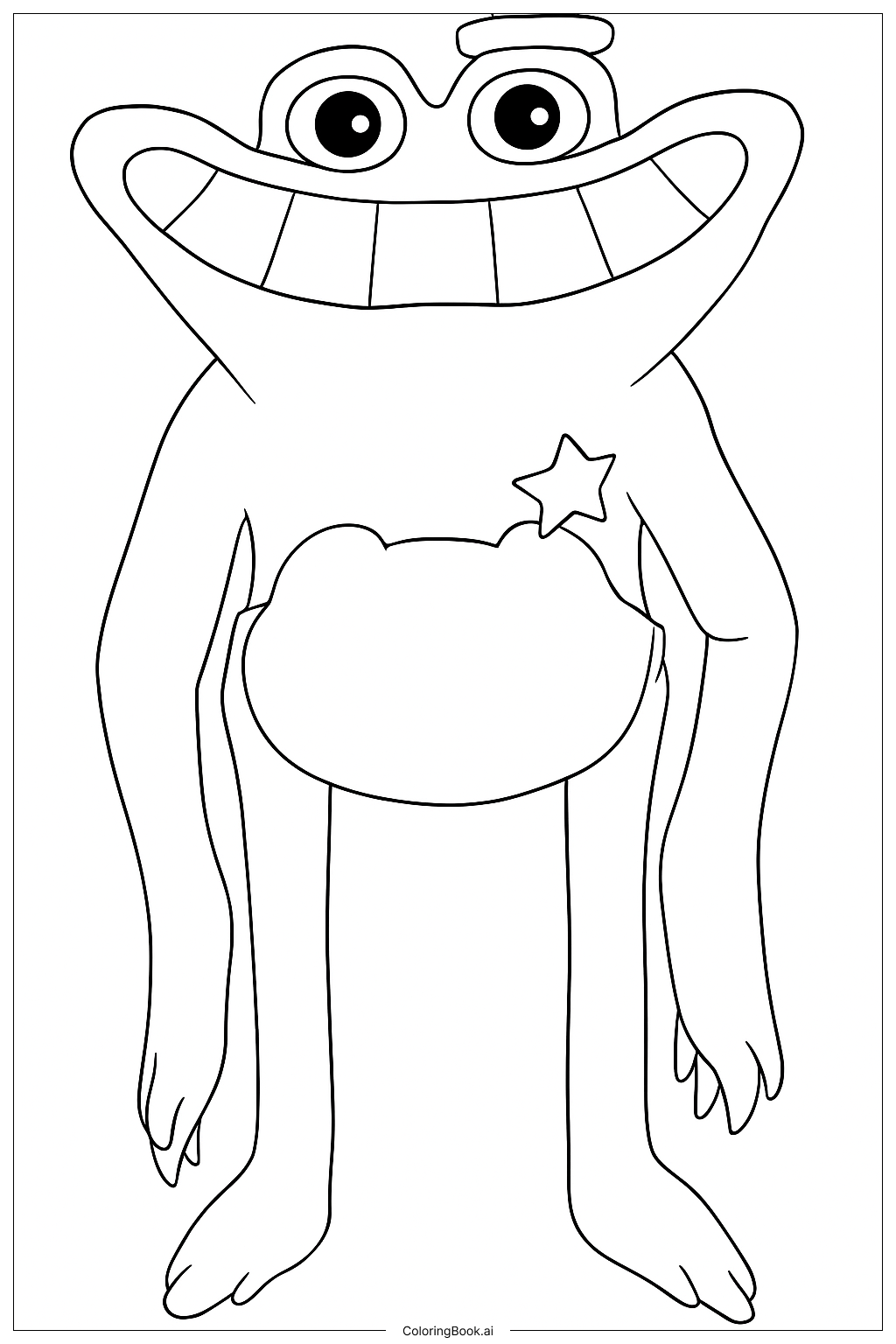Página para colorear de Sheriff Toadster