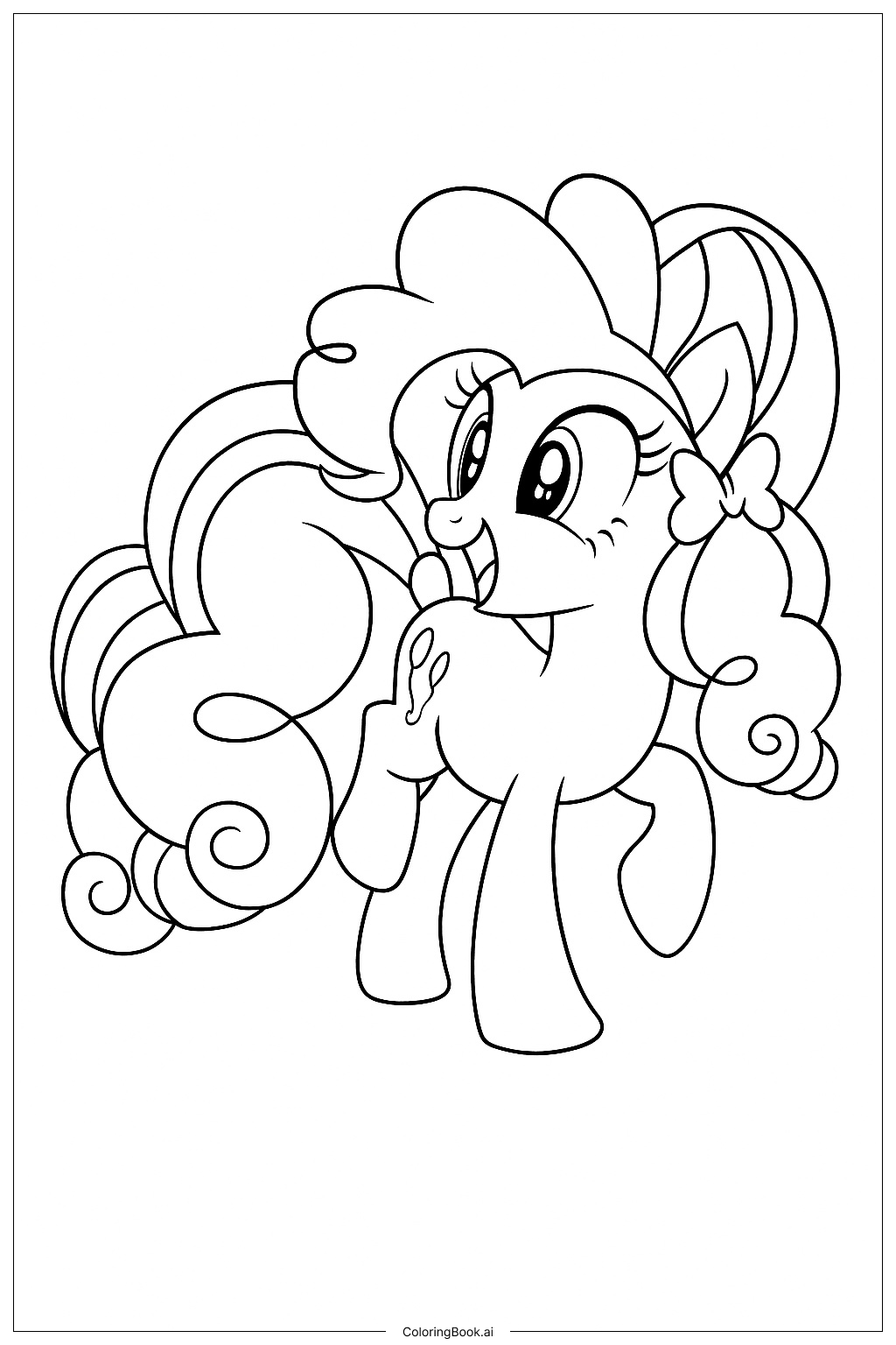  Trang tô màu Pinkie Pie Chi Tiết 
