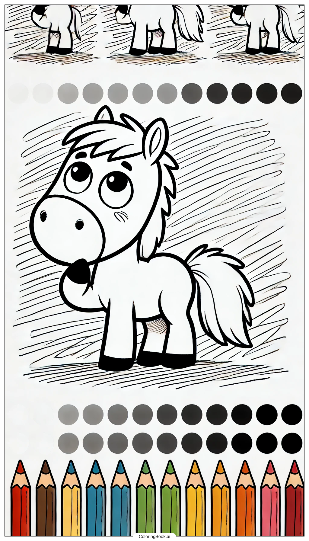  Page de coloriage Bojack Horseman pensif 