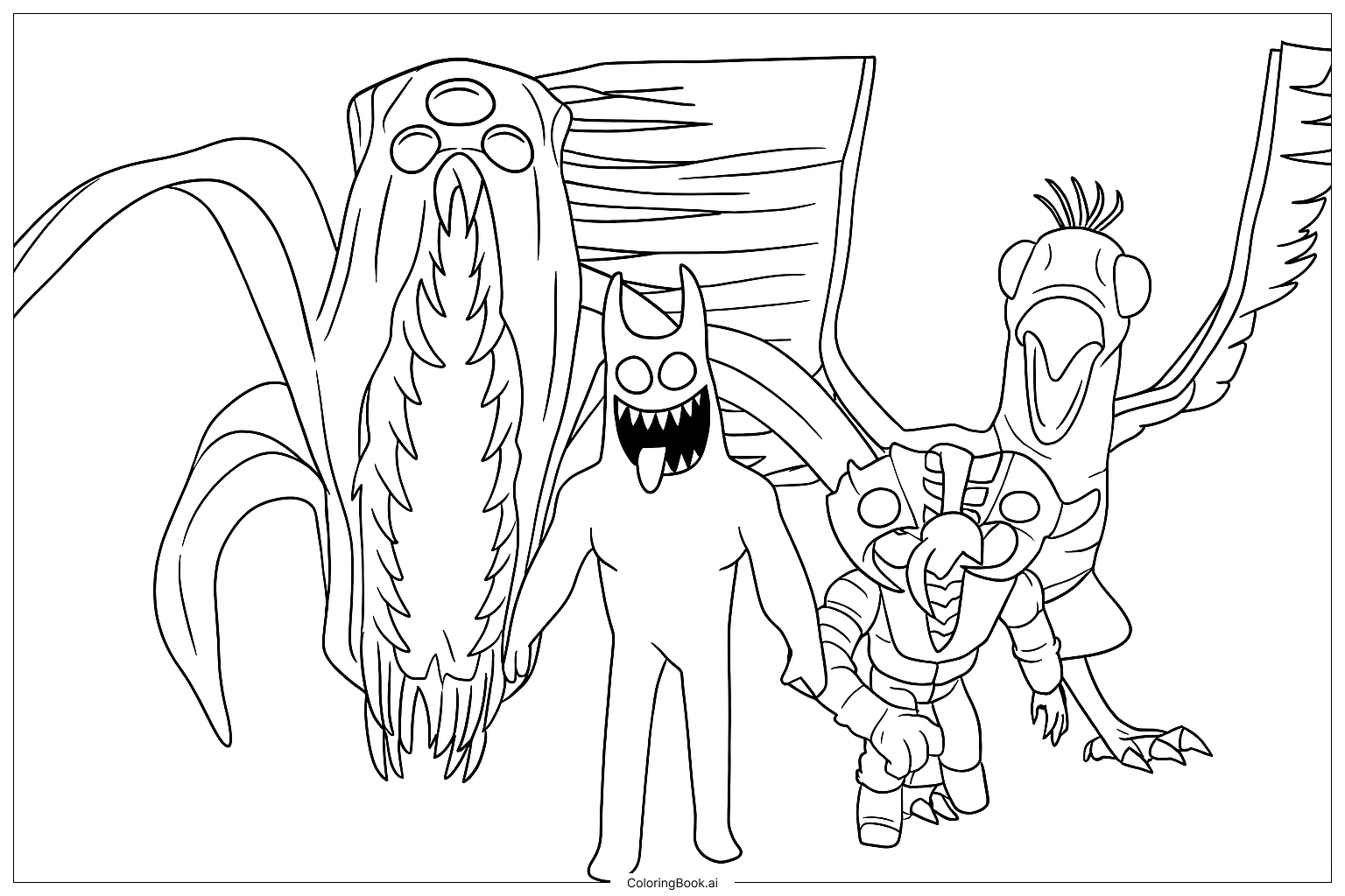Página para colorear de Infernal