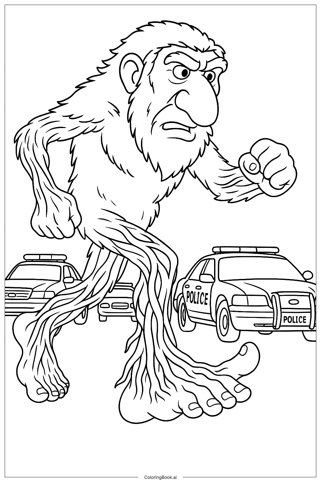 Brr Brr Patapim Walking Coloring Page