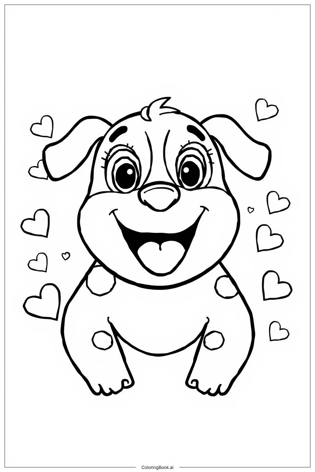  Doge Face Smile Coloring Page 