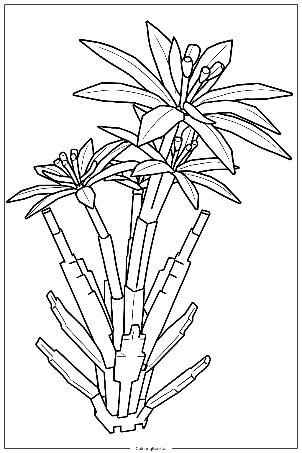 Página para colorear de Paradise Petal Produce