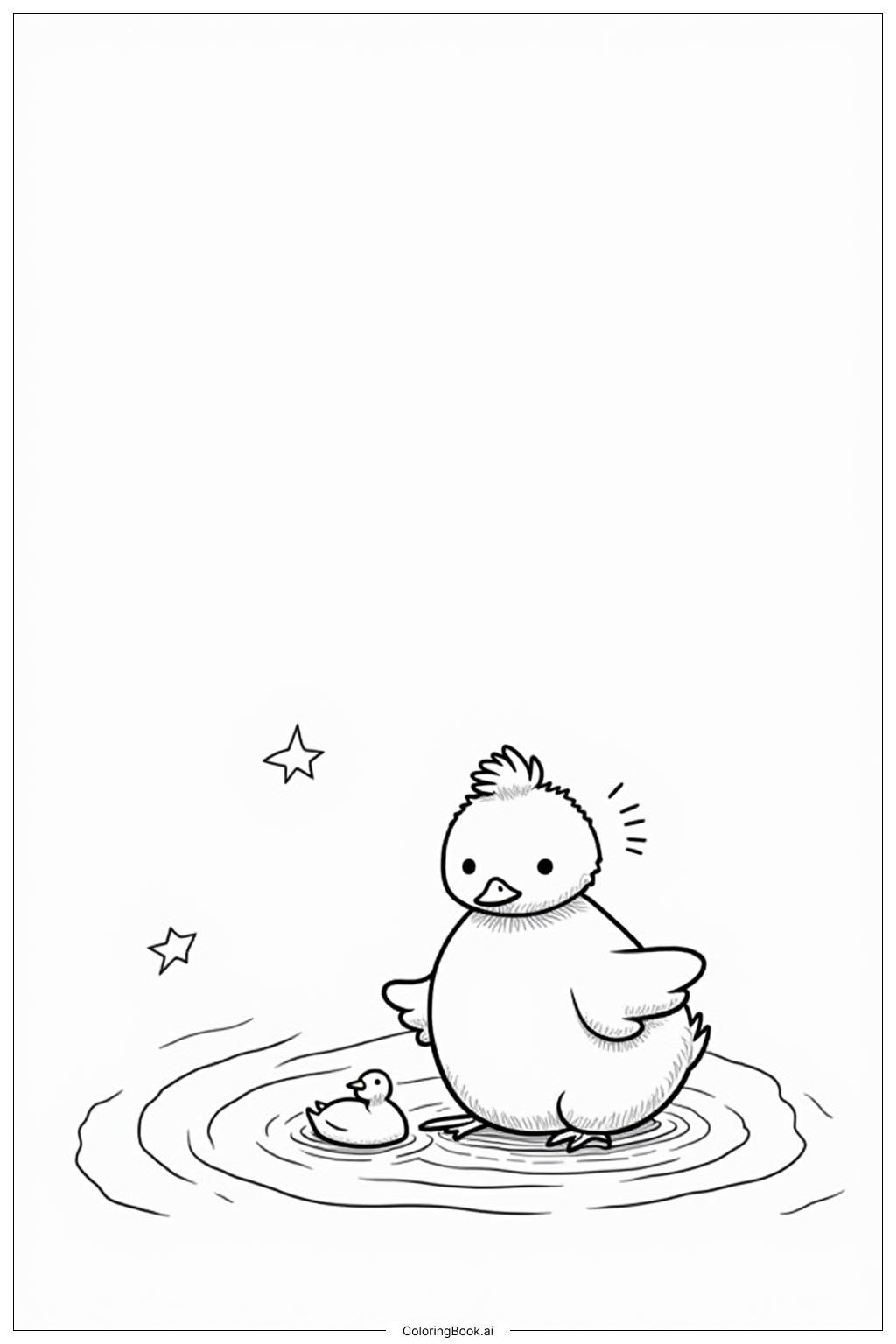  chicken Coloring Page 